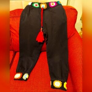 Womens beautiful embroidered pants